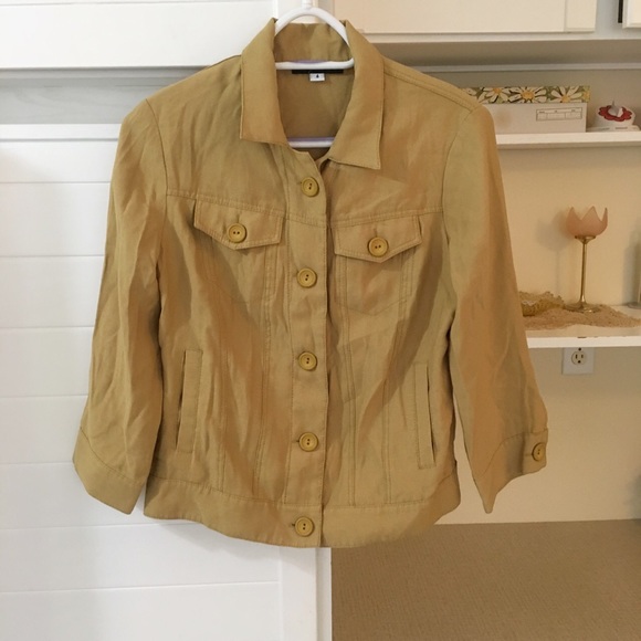 Vintage Mustard Blazer Jacket